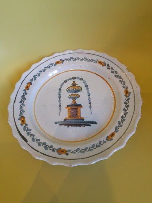 Assiette faience de rouy tombeau de mirabeau